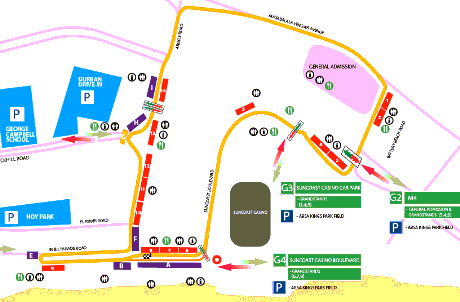 Карта трассы Дурбан